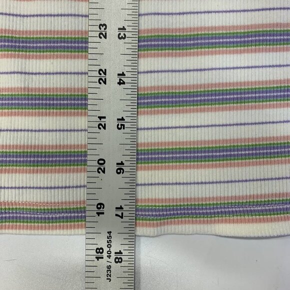 Nordstrom BP Women's White Kalee‎ Stripe Cotton Rib Knit Ringer Tank Size 2X NWT - Picture 12 of 12